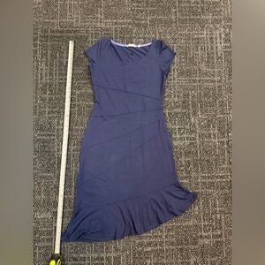 Athleta Asymmetrical Navy Dress
